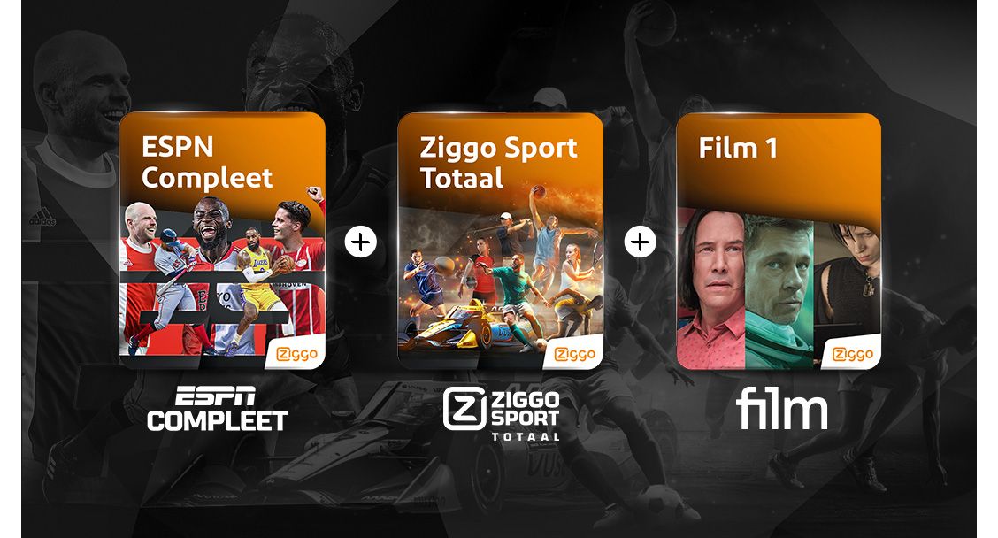 Ziggo Sport Totaal en ESPN Eredivisie eerste 4 maanden 50% korting