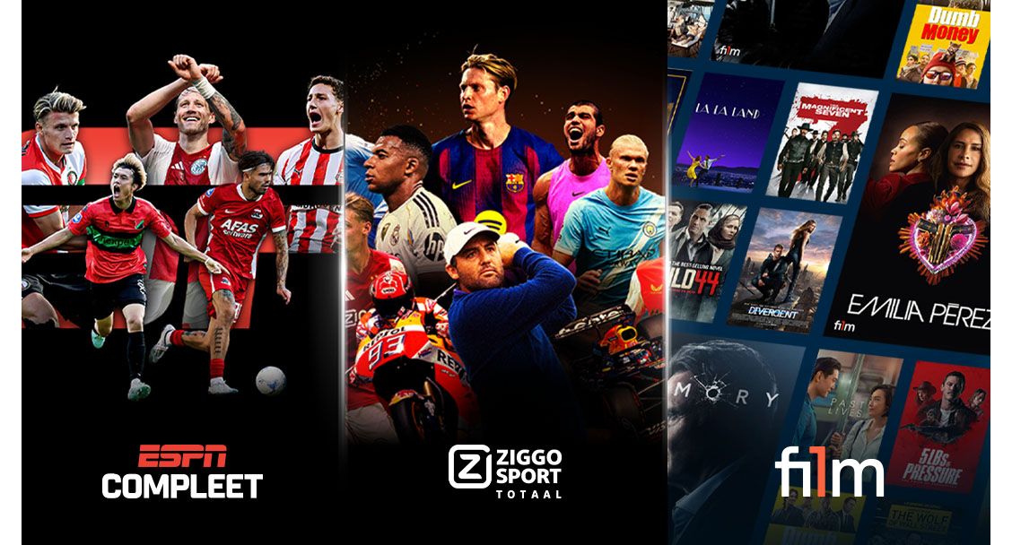 Ziggo Sport Totaal en ESPN Eredivisie eerste 4 maanden 50% korting