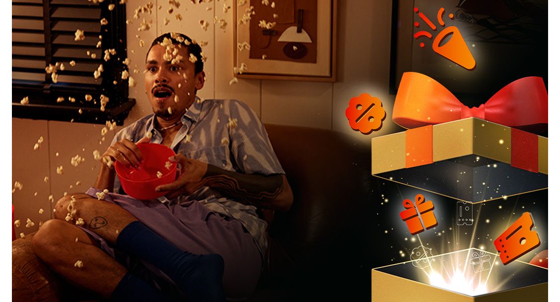 films cadeau uit een doos