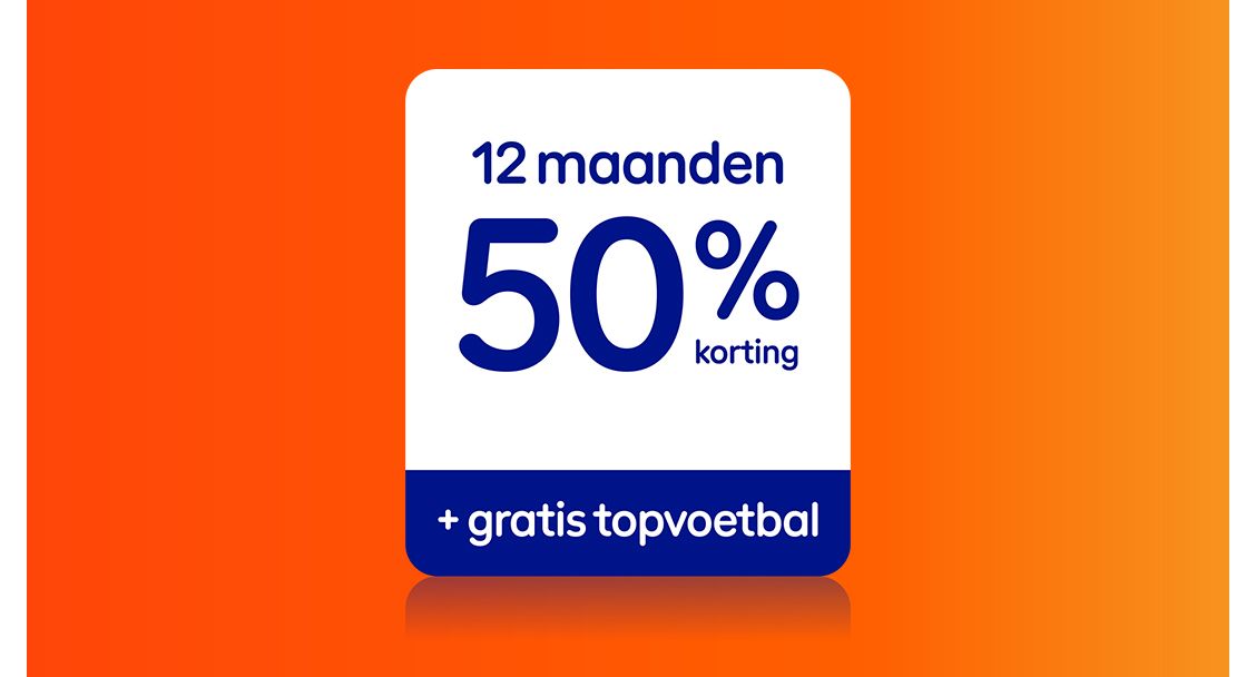 9 maanden korting op Internet & TV plus gratis topvoetbal