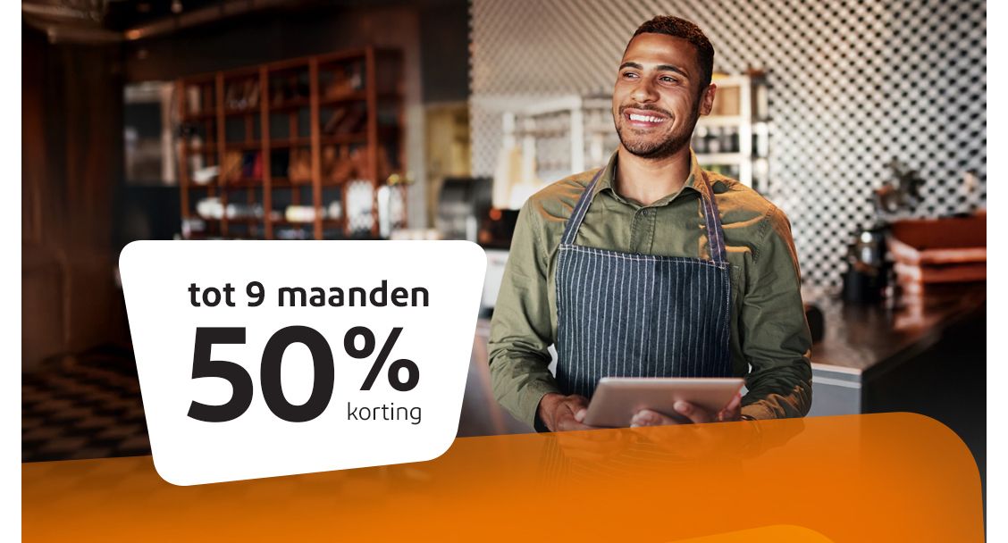 Tot 9 maanden 50% korting