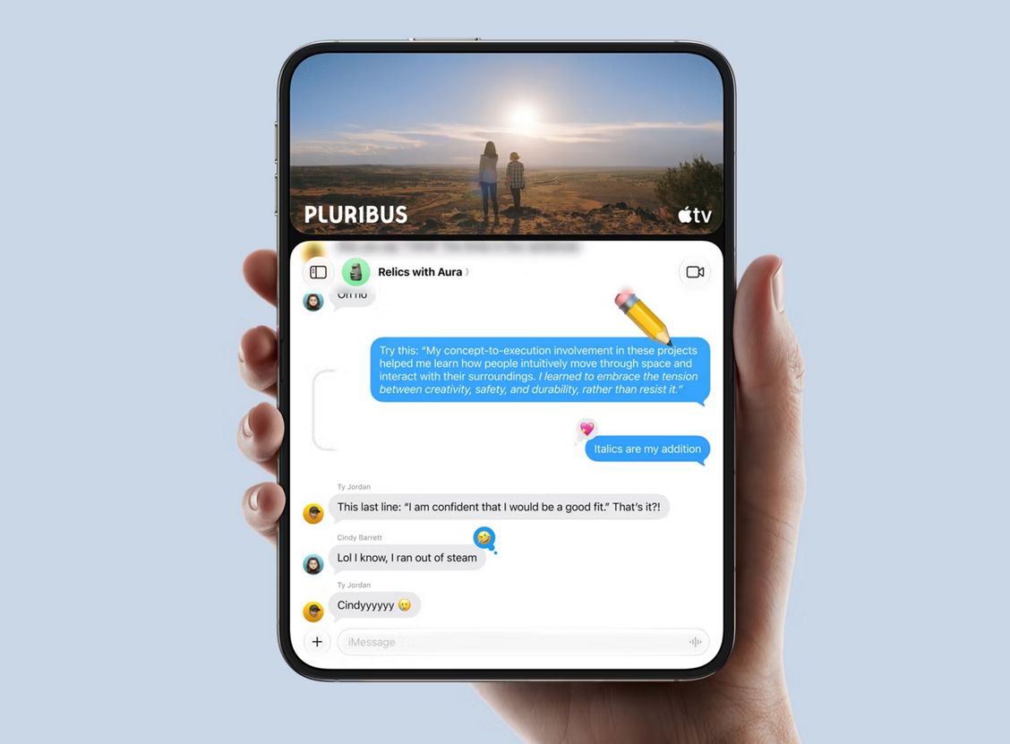 Werken op de iPhone Duo