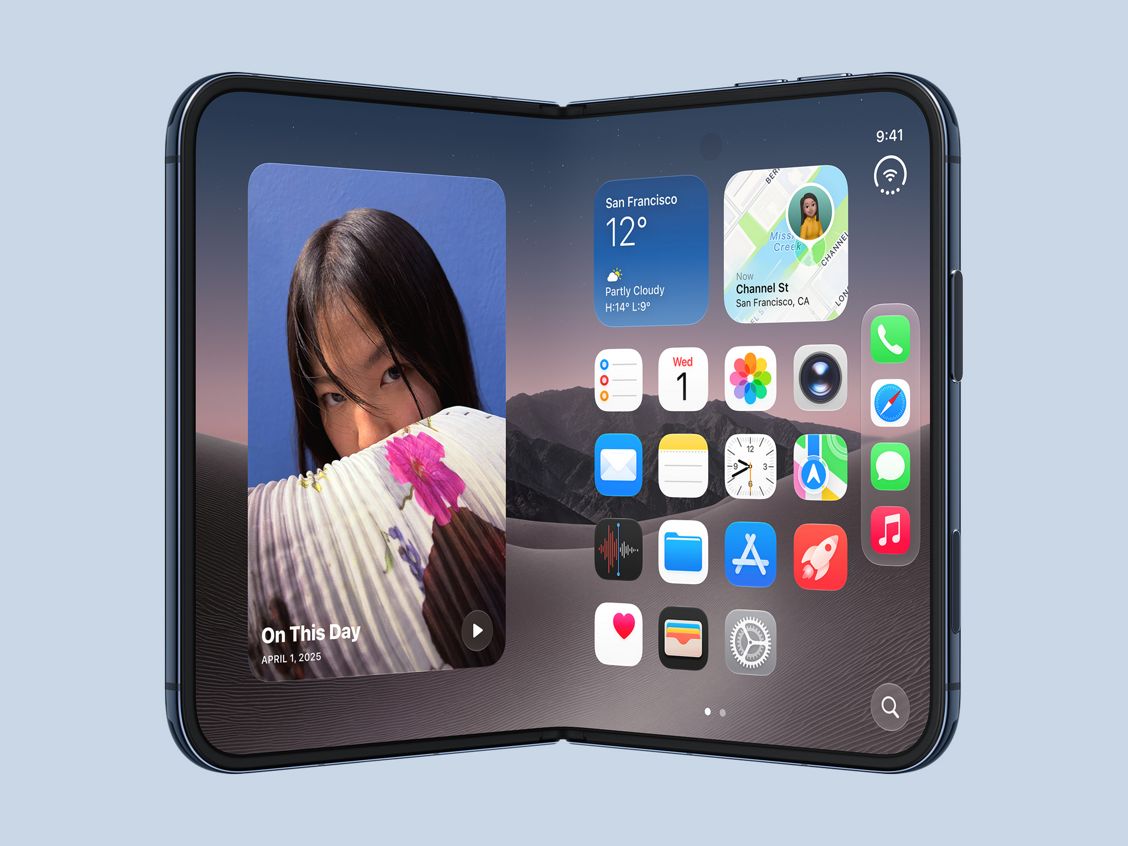 iPhone Duo met opengeklapt scherm