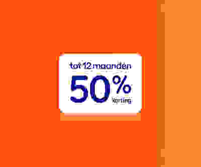 Tot 12 maanden 50% korting