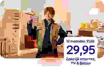 Zakelijk Internet, TV en Bellen 12 maanden van € 71,50 voor € 29,95