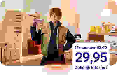 Zakelijk Internet Xtra 12 maanden van € 52 voor € 29,95 per maand