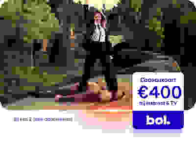 bol cadeaukaart van € 400 bij Internet & TV - bij een 2-jarig abonnement