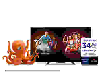 3 maanden gratis topvoetbal + welkomskorting bij 2 jarig internet en TV
