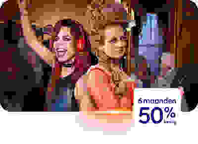 6 maanden 50% korting