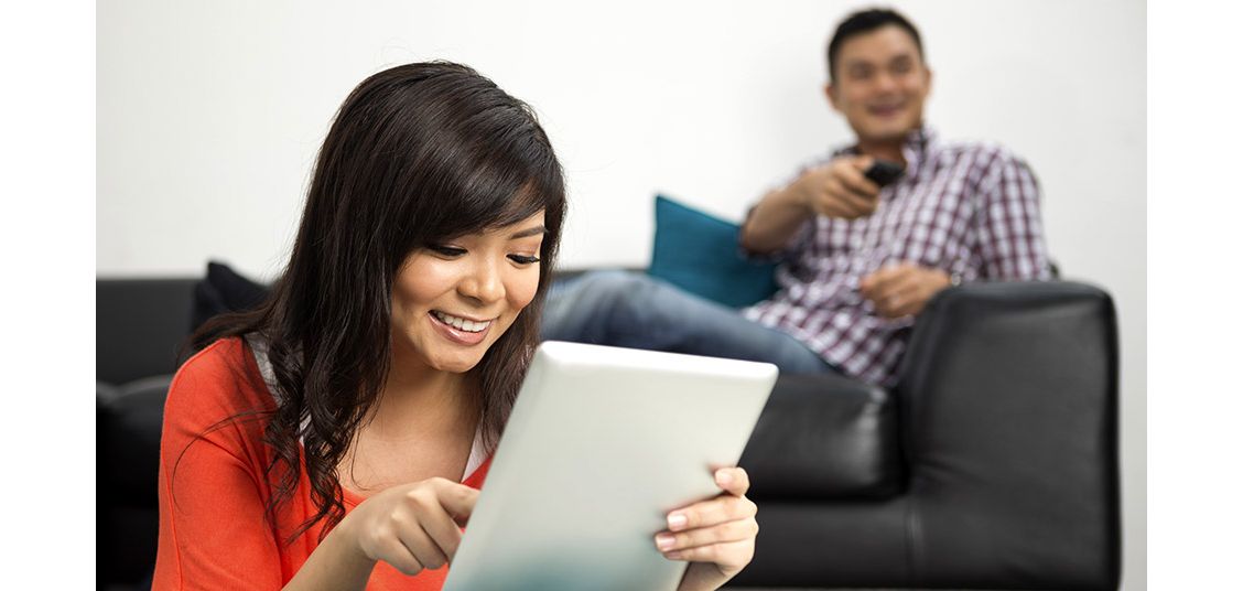 Tv kijken op een tablet