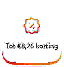 Tot 8,26 euro korting