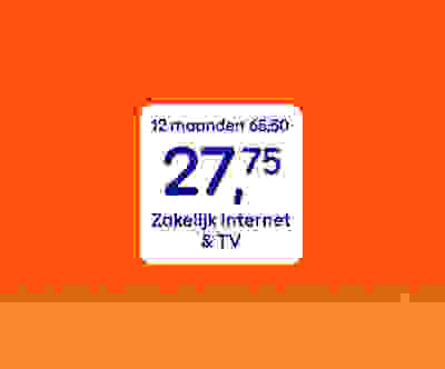 12 maanden Zakelijk Internet van €65,50 voor €27,75