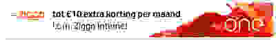 Tot €10 extra korting per maand i.c.m. Ziggo Internet