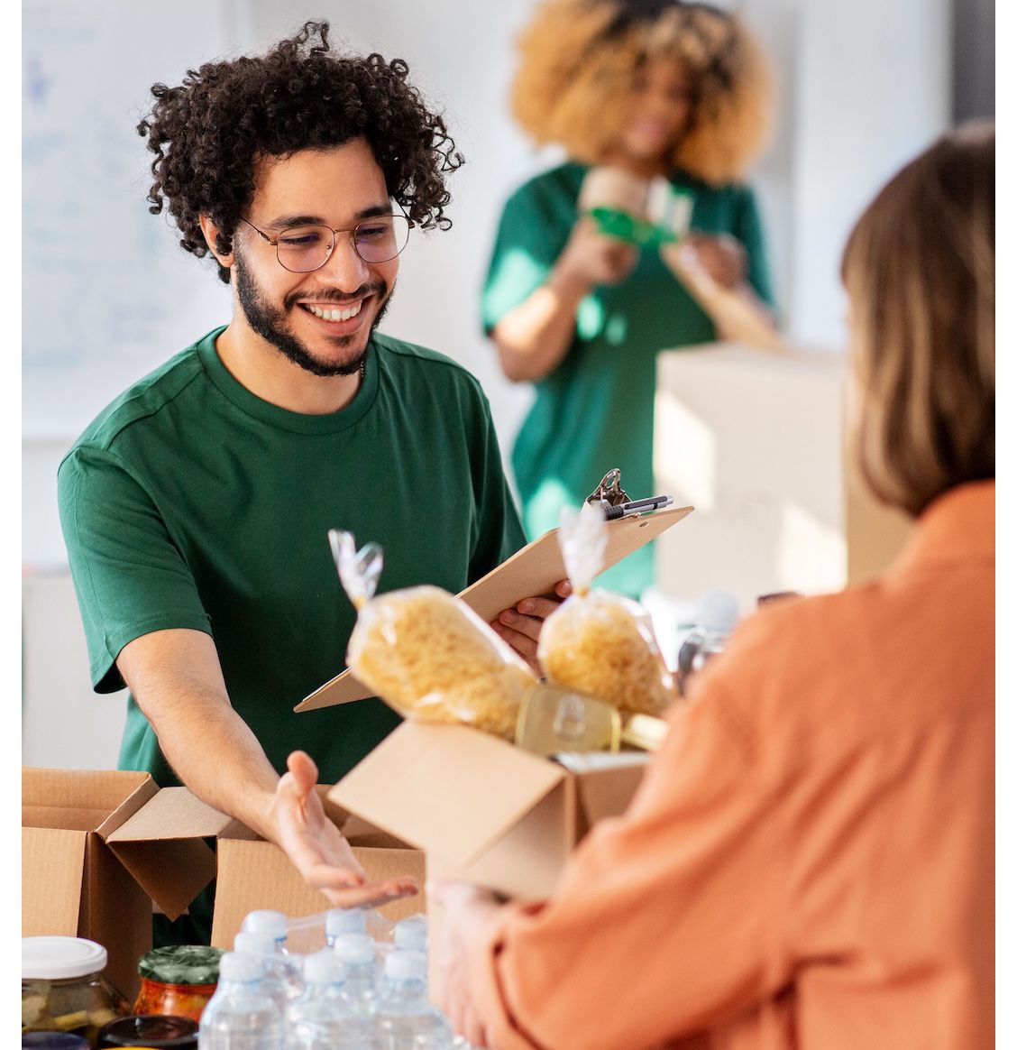 Leger Des Heils vrijwilliger aan het werk