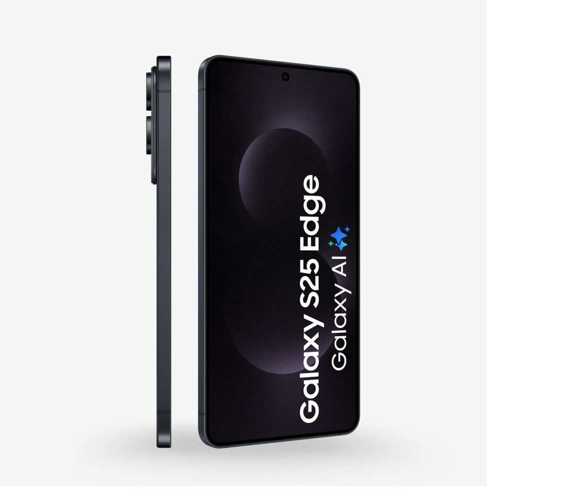 Samsung Galaxy S25 Edge voorkant en zijkant