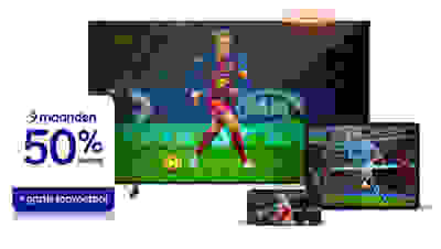 9 maanden 50% korting + gratis topvoetbal