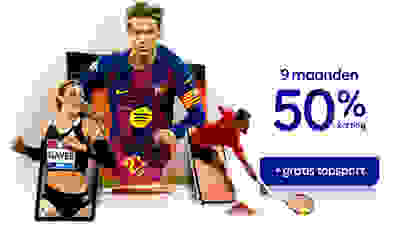 9 maanden 50% korting + gratis topsport