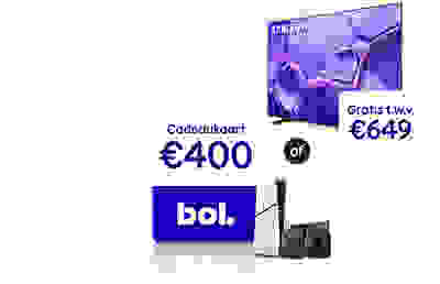 Gratis Samsung TV t.w.v. € 649 of een bol cadeaukaart t.w.v. € 400