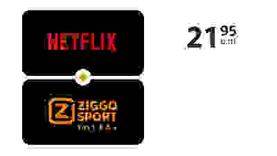 Netflix en Ziggo Sport Totaal samen voor 21,95 p.m.