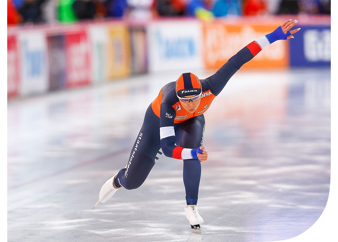 Jutta Leerdam bij Ziggo kijken