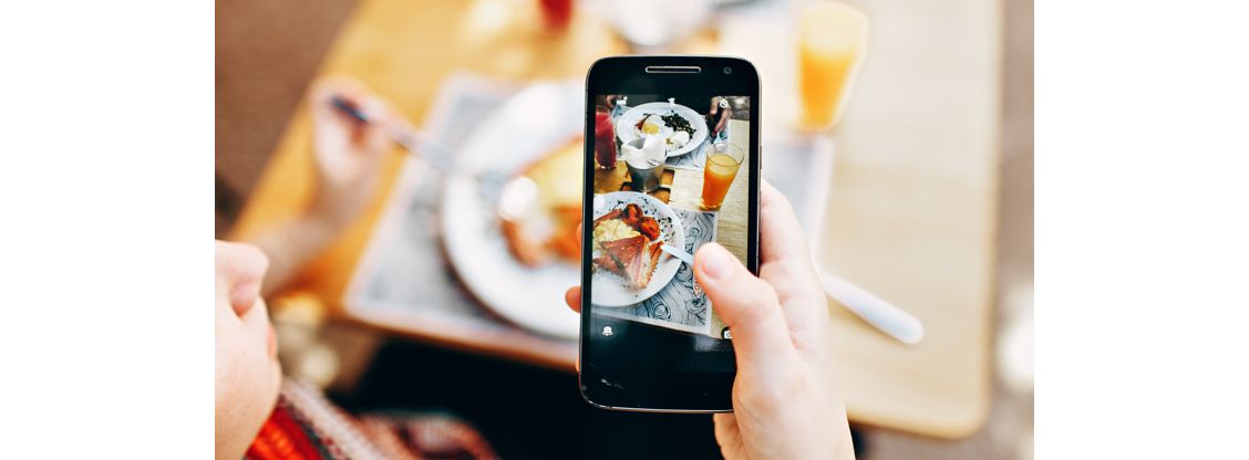 Een foto van eten maken