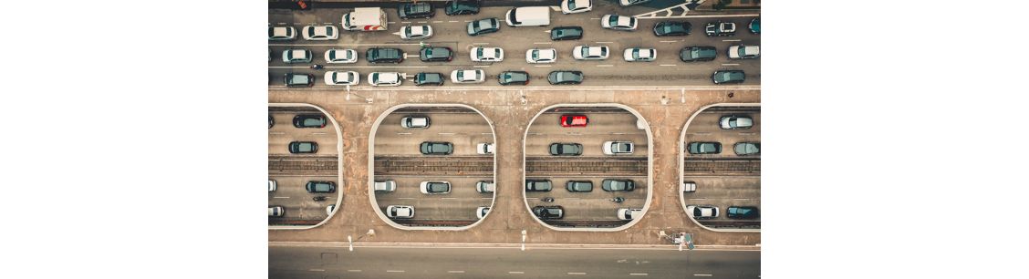 File van bovenaf gezien