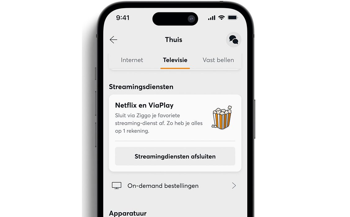 Vodafone & Ziggo app streamingdiensten